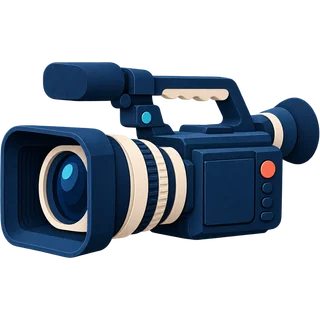 Câmera de filmagem profissional